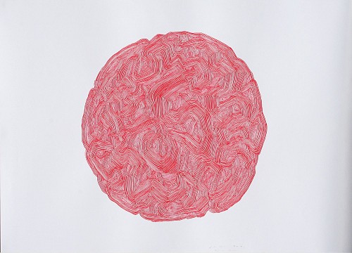 Stewart Helm - Abstract -Red-(Untitled), 2018