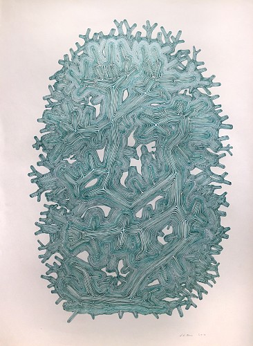 Green Snow Flake, 2019