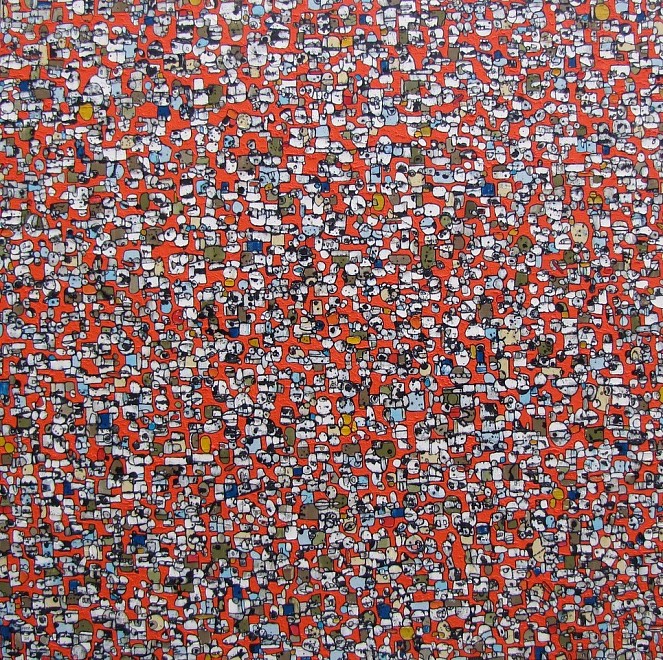 Organized Abstraction "” a Group Show featuring Seven Artists - Installation View