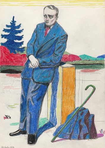 Stephanus Heidacker Man In Blue Suit, 2020