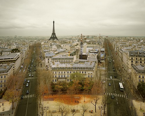Exhibition: David Burdeny - Travels, Work: Paris from the Arc de Triumph, Paris, 2010