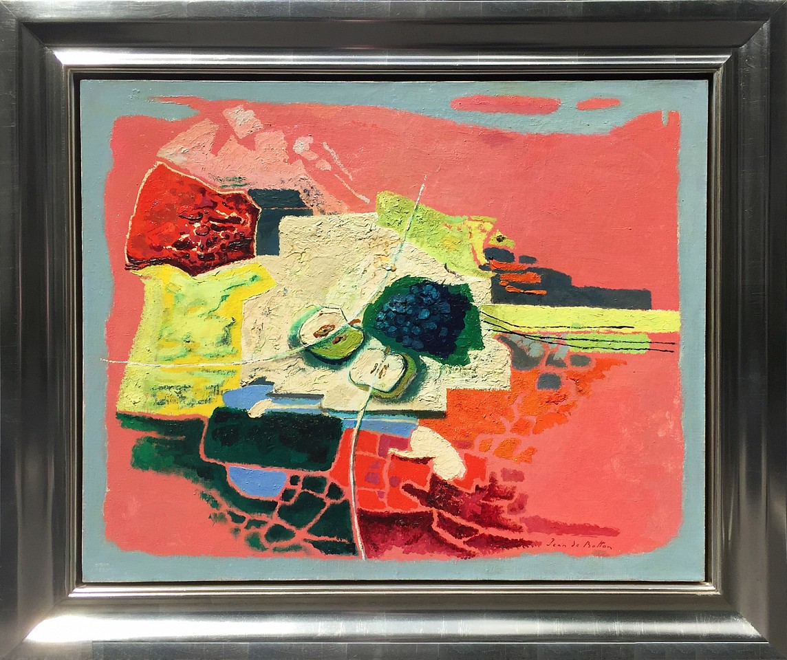 Jean De Botton 1898-1978, La Saveur des Fruit (The Taste of Fruit), 1960 - 1965
oil on canvas, 29" x 36", 37.5" x 44.5" framed
CUST 53-JDB 05
Price Upon Request