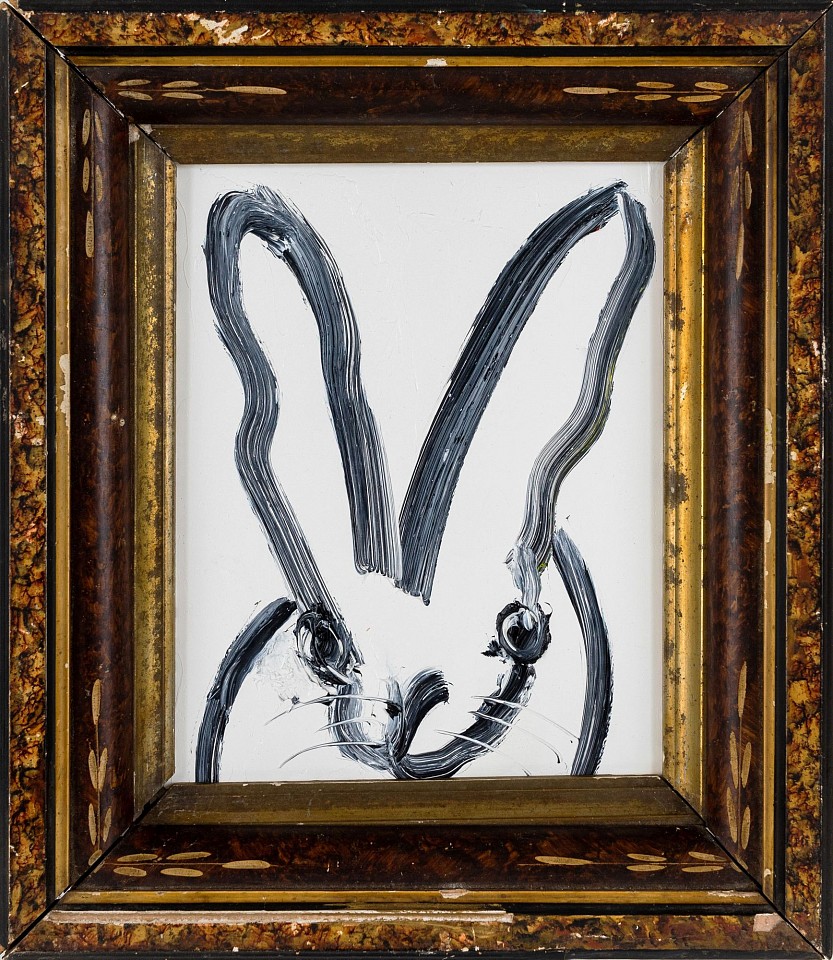 Hunt Slonem, Black and White Bunny, 2020
oil on wood panel, 10" x 8", 16" x 14.25" x 12.5" framed
HS 173
$5,500