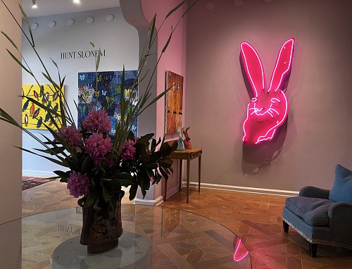 Hunt Slonem Solo Show - Installation View 