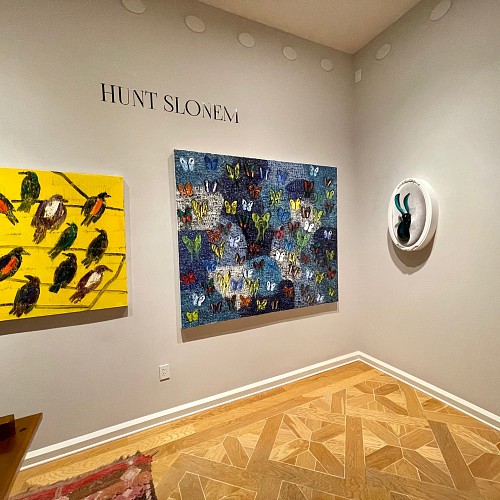 Hunt Slonem Solo Show - Installation View 