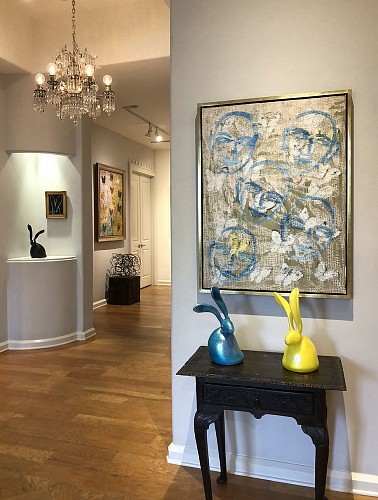 Hunt Slonem Solo Show - Installation View 