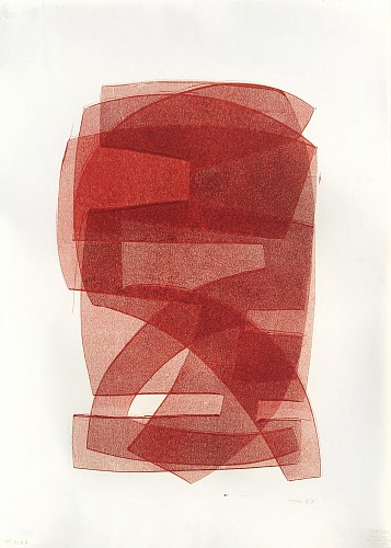 Otto Neumann 1895-1975 - Abstract Composition, Untitled (Red), 1967