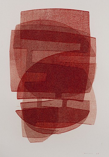 Work: Otto Neumann 1895-1975 Abstract Composition/Orange, 1969