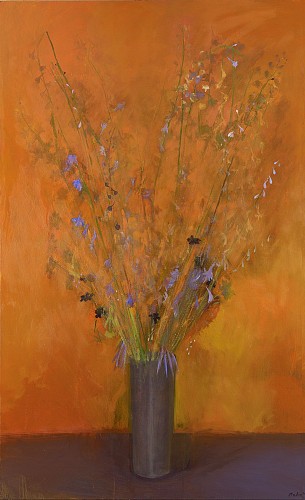 Delphinium and Chocolate Cosmos, 2015