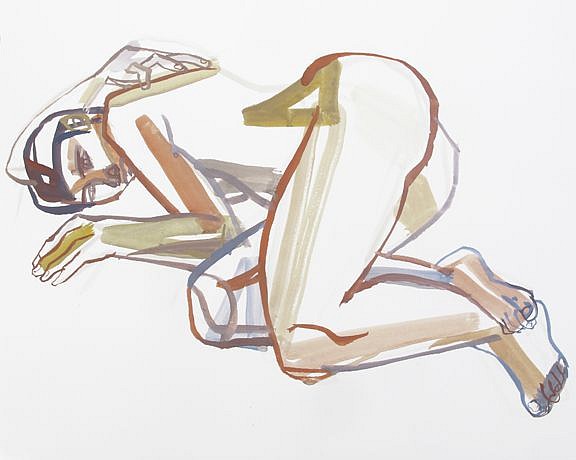 Olena Zvyagintseva, Untitled # 73, 2015
Gouache  on paper, 15.75" x 19.5", 27.5" x 31" framed
OZ 546
$4,000
