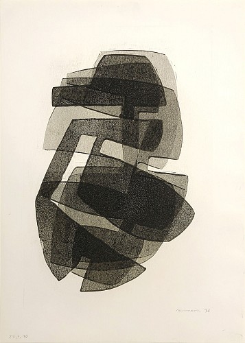 Otto Neumann 1895-1975 Abstract Composition, 1970