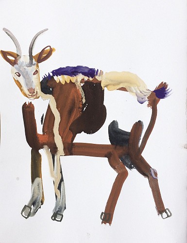 Exhibition: Olena Zvyagintseva, Work: Brown Goat-1, 2021