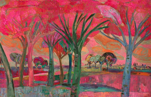 Stewart Helm - Pink Tree Study, 2000