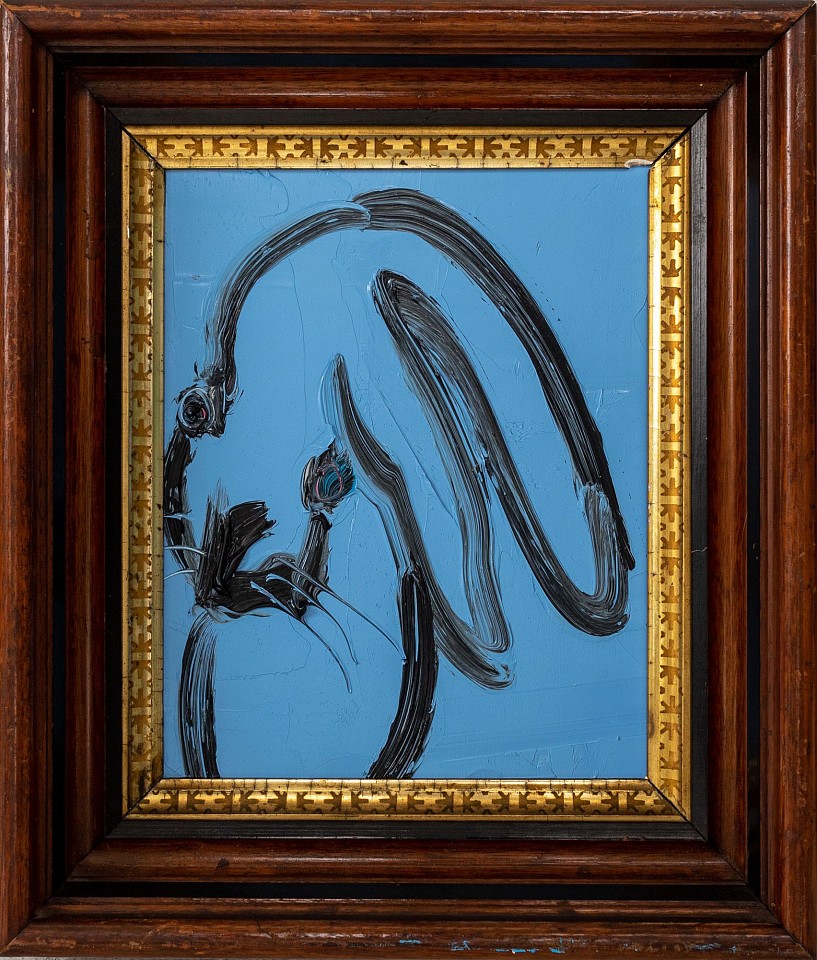 Hunt Slonem, Untitled (Lop-Eared Bunny on Blue), 2020
oil on wood panel, 10" x 8", 14" x 12" framed
HS 169
$6,500