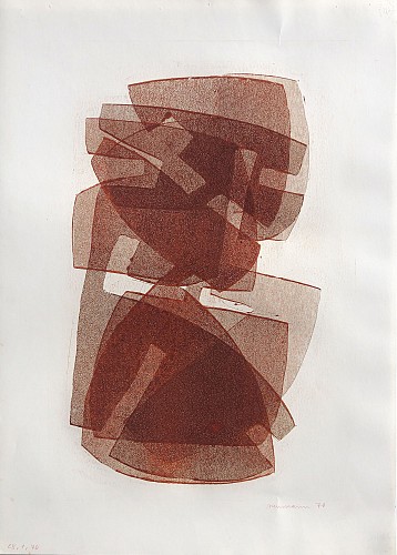Otto Neumann 1895-1975 - Abstract Composition, 1970