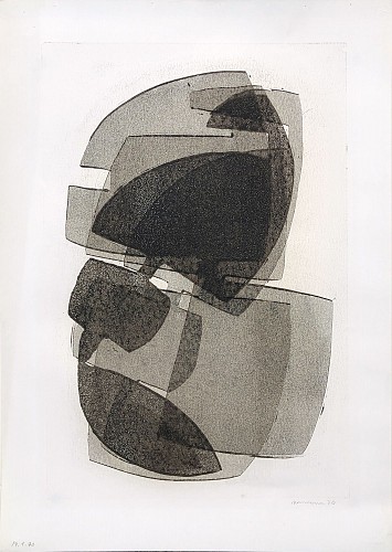 Otto Neumann 1895-1975 Abstract Composition, 1970