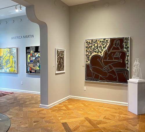 New Paintings by America Martin - Installation View 