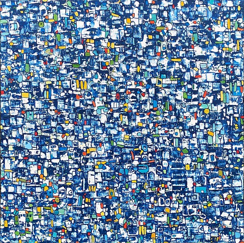Exhibition: The Mechanics of Color, Work: Jean Glenn Mineral Blue, 2022