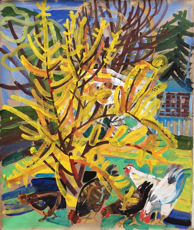 Olena Zvyagintseva, Yellow Bush-3, 2022
gouache on cardboard, 47""x 39.5""
OZ 667
Price Upon Request