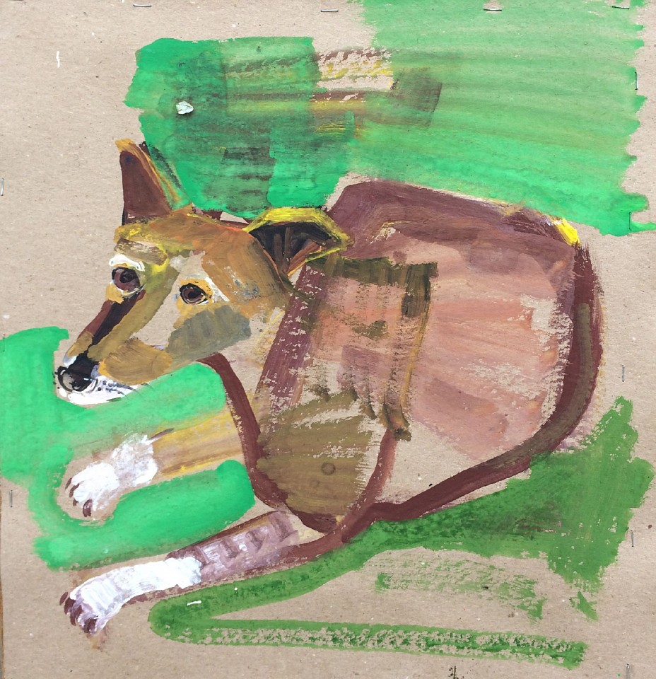 Olena Zvyagintseva, Rex at Rest, 2022
gouache on cardboard, 20.5" x 16", 31" x 29" framed
OZ 666
Price Upon Request