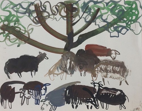 Olena Zvyagintseva - Under the Tree, 2020