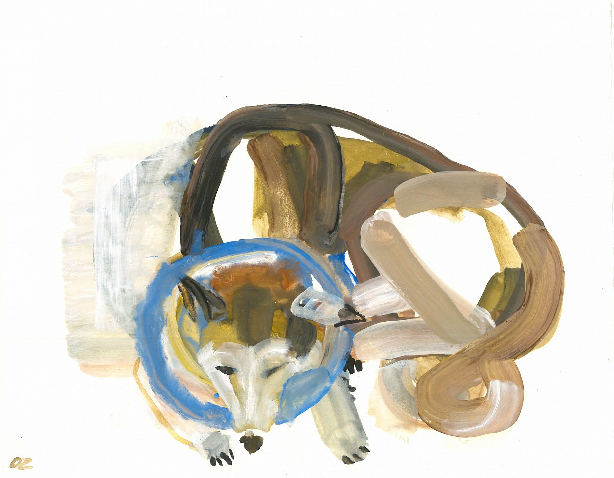 Olena Zvyagintseva, Aika is Sleeping, 2022
gouache on paper, 10"x 12.5", 20" x 23" framed
OZ 654
Price Upon Request