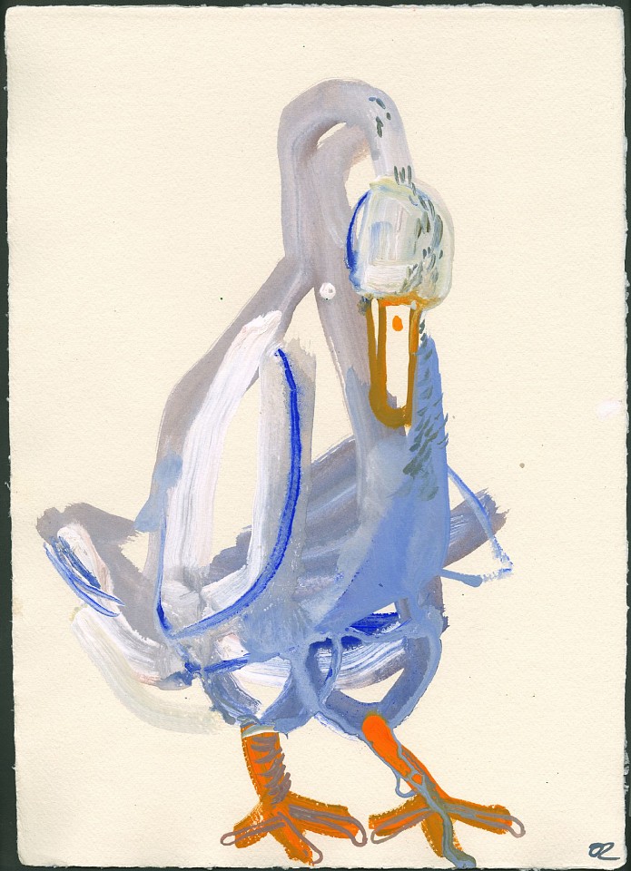 Olena Zvyagintseva, Goose- 7, 2022
Gouache on handmade paper, 17""x 12""
OZ 678
Price Upon Request