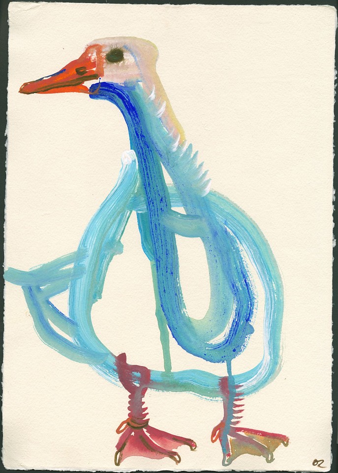 Olena Zvyagintseva, Goose-5, 2022
Gouache on handmade paper, 17""x 12""
OZ 679
Price Upon Request