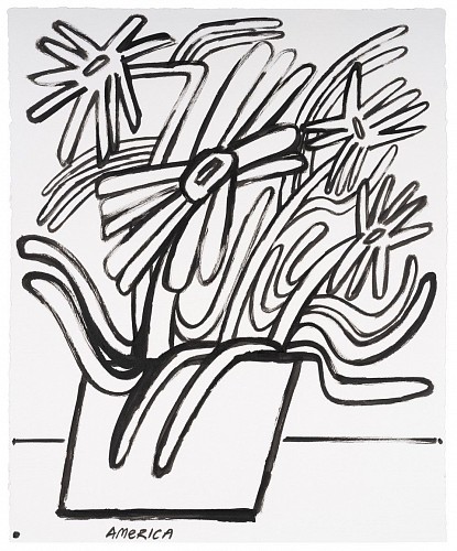 America Martin - Full Bloom Daisies in Pot, 2019