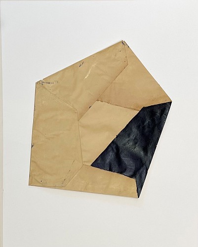 Jean-Pierre Bourquin Untitled/ Mixed media on folded paper, 2018