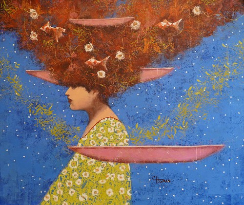 Cathy Hegman - Waking Dreams:Pink Canoes, 2023