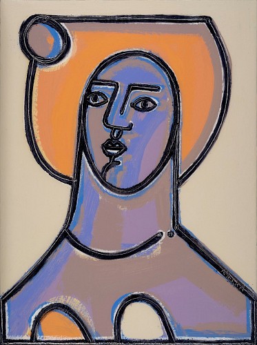 Work: America Martin Woman With Hair in Bun, 2022