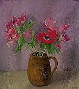 Anemones in Ochre Jug, 2006