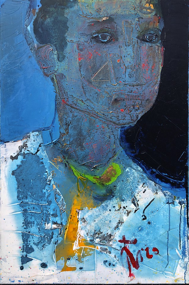 Serhiy Hai, Blue Boy, 2023
oil on canvas, 35.5" x 23.5", 36" x 25" framed.
SY 136
Price Upon Request