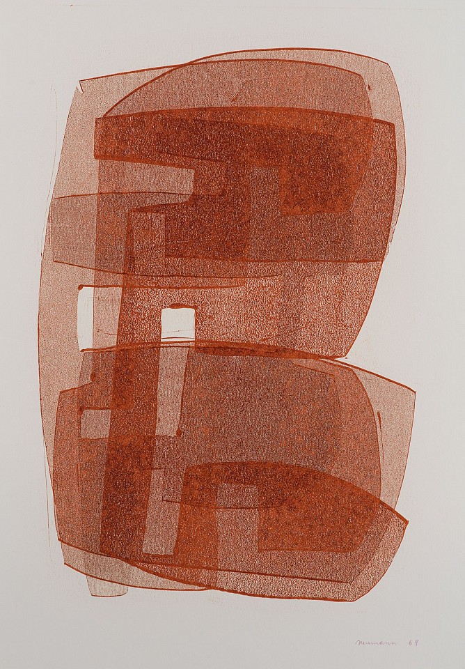 Otto Neumann 1895-1975, Abstract Composition / Orange, 1969
monotype on paper (orange), 24.5" x 17.5", 37" x 30" framed
OT 087049
Sold