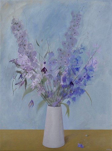 Work: Haidee Becker Delphinium and Clematis, 2023