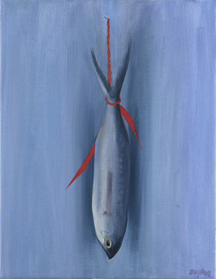 Haidee Becker, Fish on Blue, 2025
18" x 14", 18.5"x 14.5" framed
Oil on canvas
HB 455
Sold