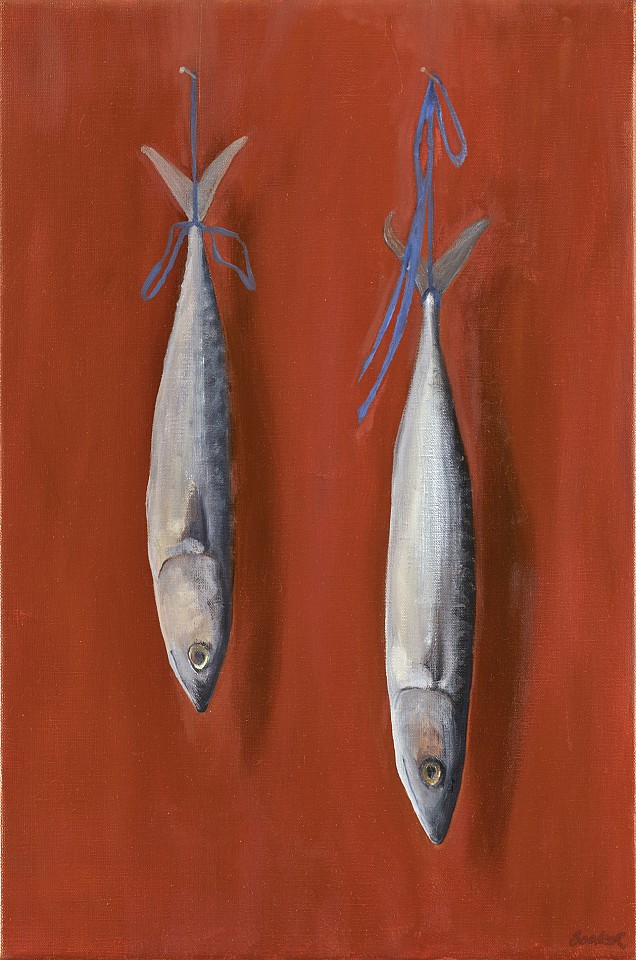 Haidee Becker, Two Fish / Red, 2025
24" x 16", 24.5" x 16.5" framed
Oil on canvas
HB 456
Sold