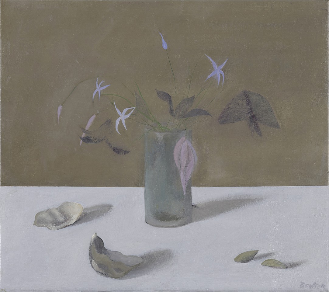 Haidee Becker, Flowers, Shell and Two Almonds, 2024
16" x 18", 17" x 18" framed
oil on canvas
HB 457
Sold