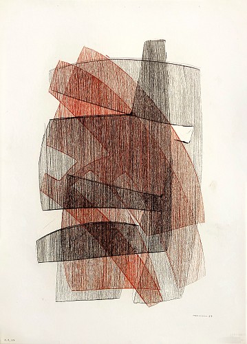 Otto Neumann 1895-1975 - Abstract Composition, 1967