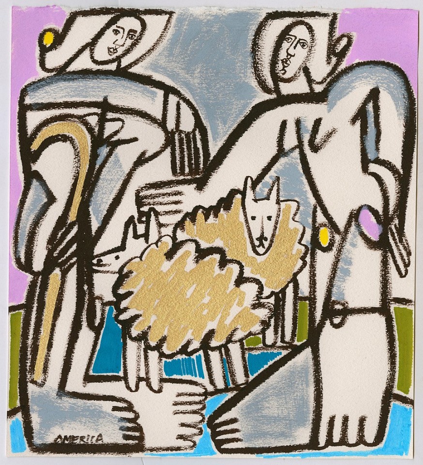 America Martin, Gold Sheep, 2020
9" x 10" x 16" x 17" framed
Ink and acrylic on cotton paper
ACM 554
Price Upon Request
