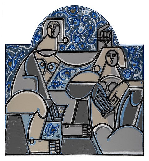 America Martin, Under The Loggia, 2025
60" x 65", x 63" x 66" framed
Oil & Acrylic on canvas
ACM 566
Price Upon Request