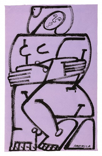 America Martin Woman In Violet, 2022