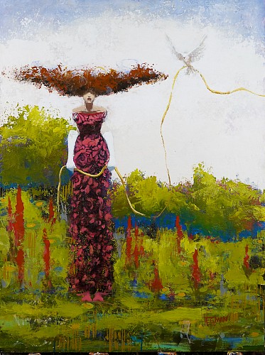 Cathy Hegman - Tying Yellow Ribbions, 2025