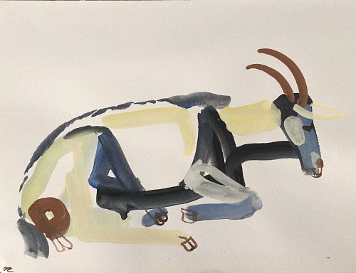 Work: Olena Zvyagintseva Goat-1