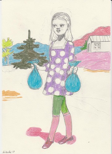 Work:&nbsp;Stephanus Heidacker Moneybags Girl, 2019