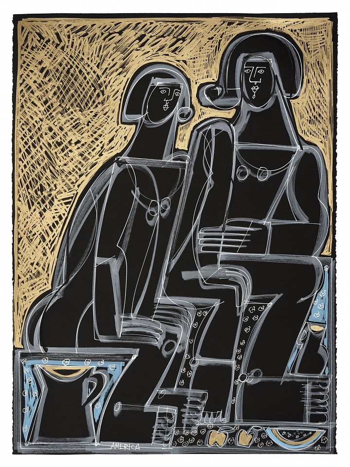 America Martin, Woman With Water Pitchers, 2026
30" x 22.5", 33" x 25.5" framed
Pastel and & Ink on Paper
ACM 613
Price Upon Request