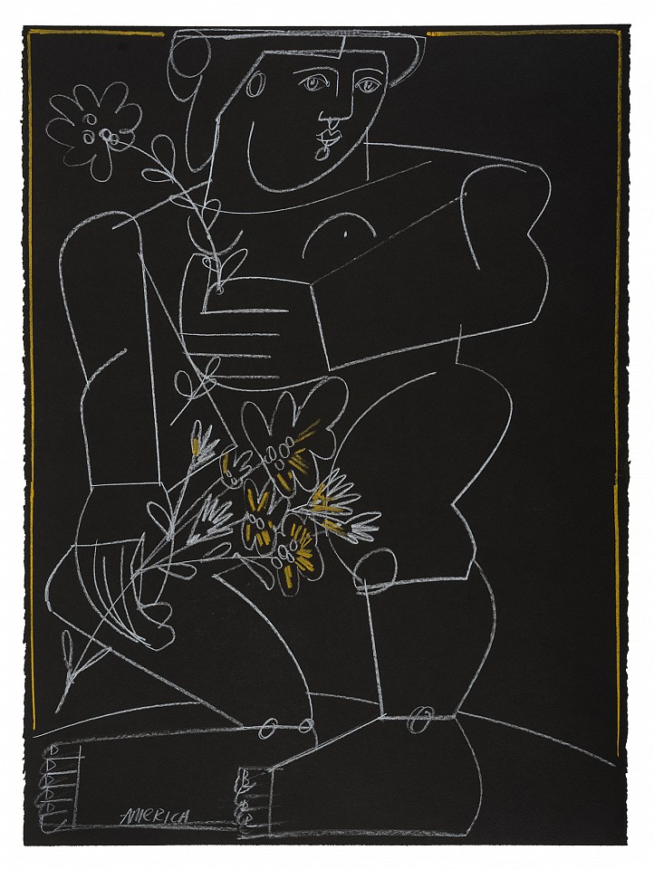 America Martin, Gather Happy Flowers, 2026
30" x 22.5", 33" x 25.5" framed
Pastel and & Ink on Paper
ACM 614
Price Upon Request