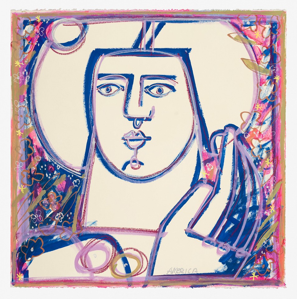 America Martin, Pastel and & Ink On Paper
22.5" x 22.5", 25.5" x 25.5" framed
ACM 611
Price Upon Request