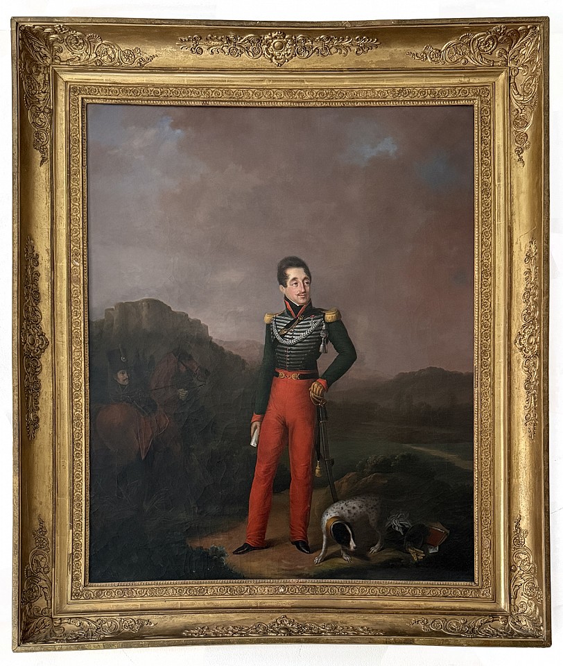 Artist Unknown, Portrait of A Cavalry Officer, French School, c.1815
42" x 33", 51" x 43" framed
CUST 58-20
Price Upon Request